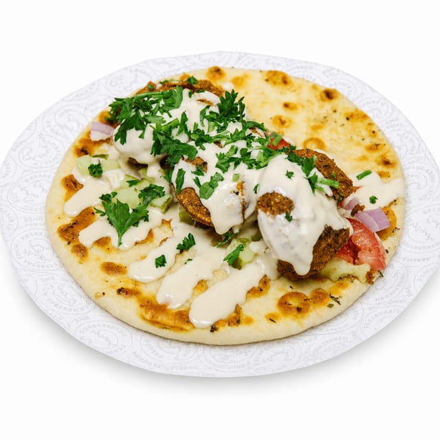Falafel on Pita.