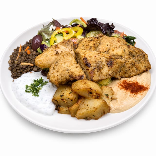 Chicken Kabob Protein Bowl.